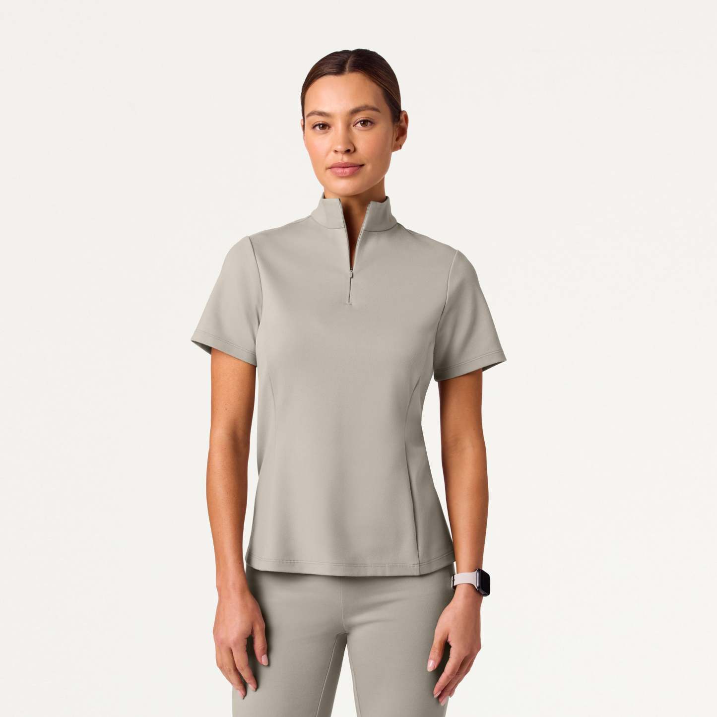 Women’s Slim Half-Zip Soft Scrub Set JA02