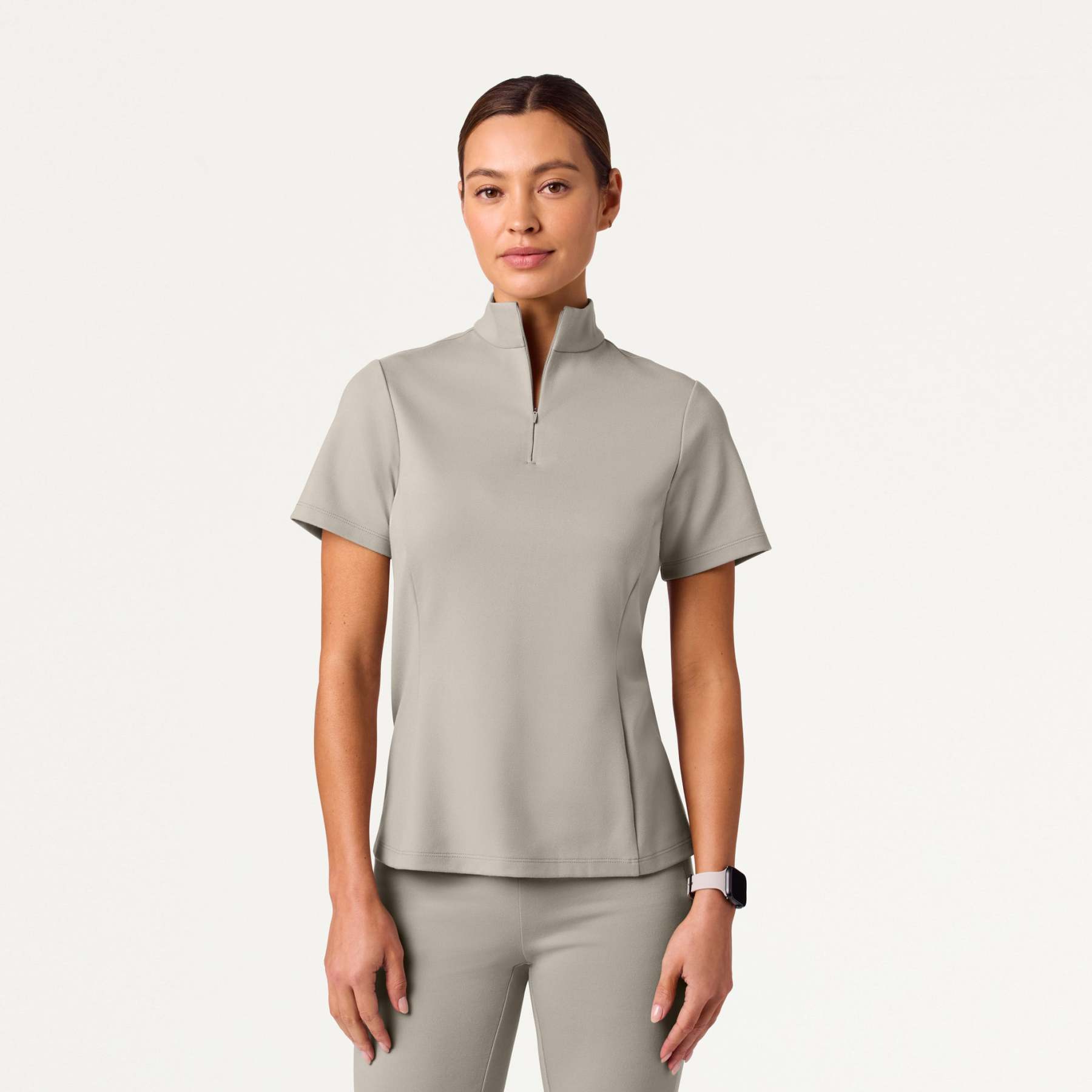 Women’s Slim Half-Zip Soft Scrub Set JA02