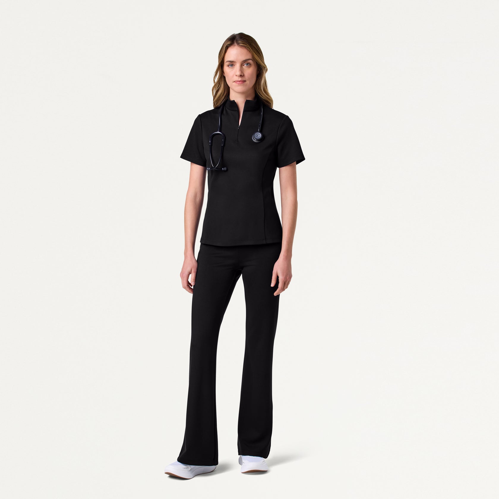 Women’s Slim Half-Zip Soft Scrub Set JA02