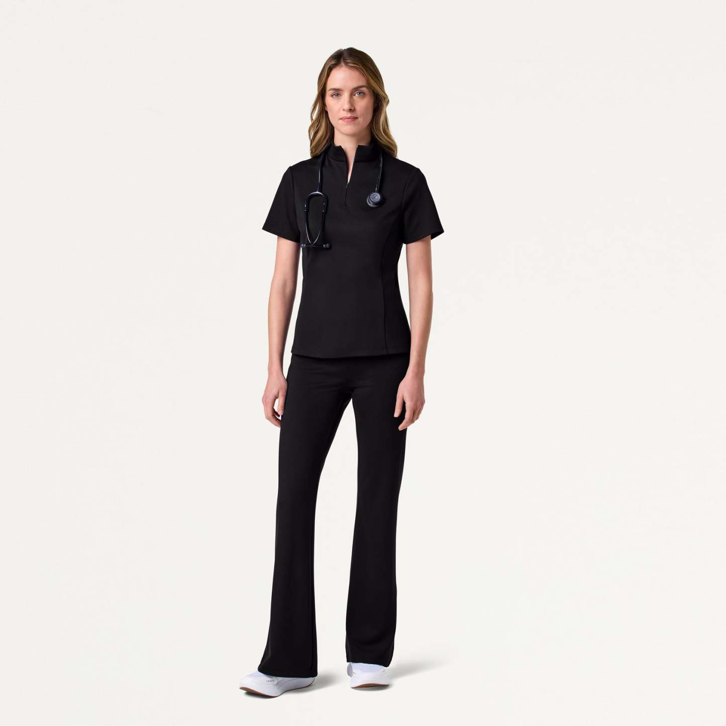 Women’s Slim Half-Zip Soft Scrub Set JA02