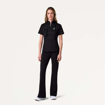 Women’s Slim Half-Zip Soft Scrub Set JA02