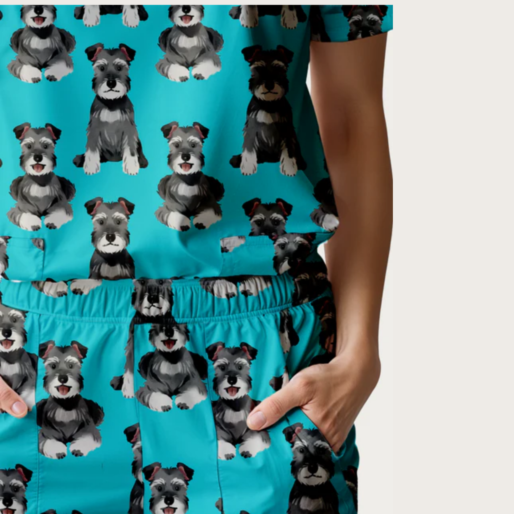 Women's DUK V-neck Scrub Set SA3