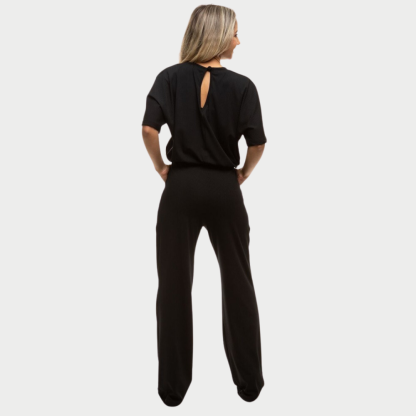 Women's V-neckline Jumpsuit With Elastic Waistband™