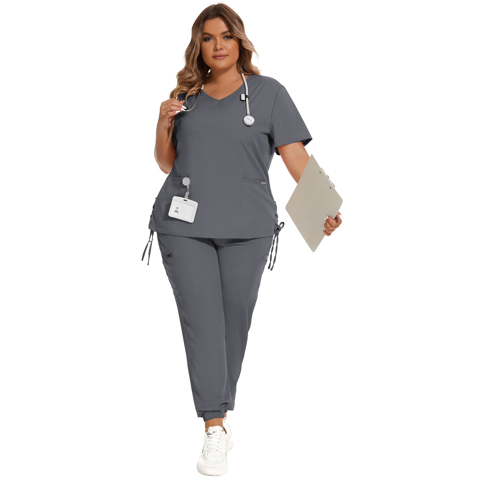 Alex Heart-neck Scrub Top (Clearance)