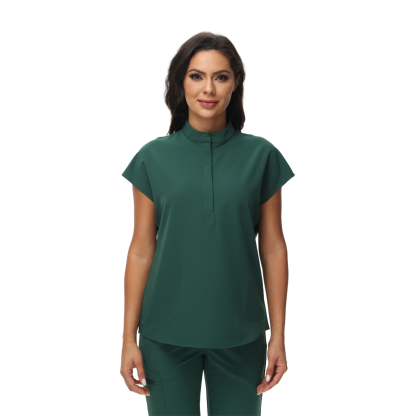 Alice Mandarin Collar Scrub Top (Clearance)