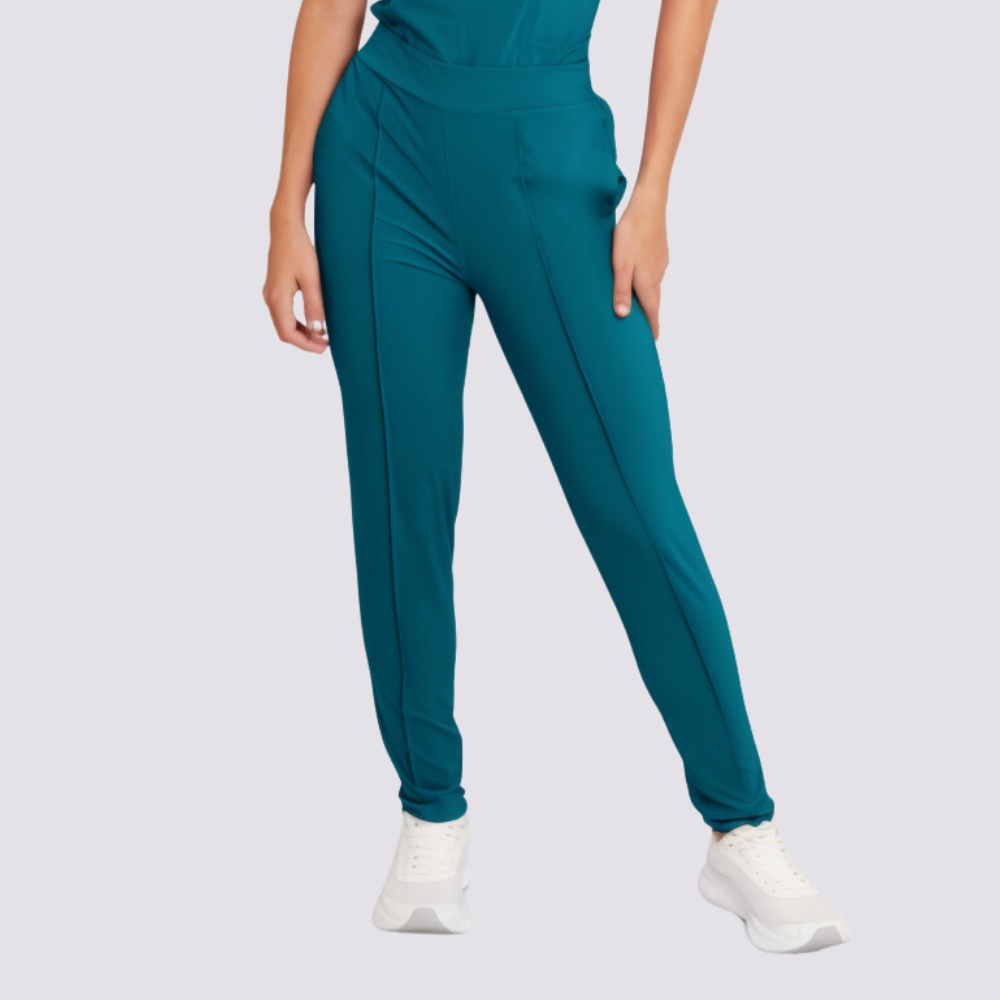 Women's High-waisted Plain Front Scrub Pant™