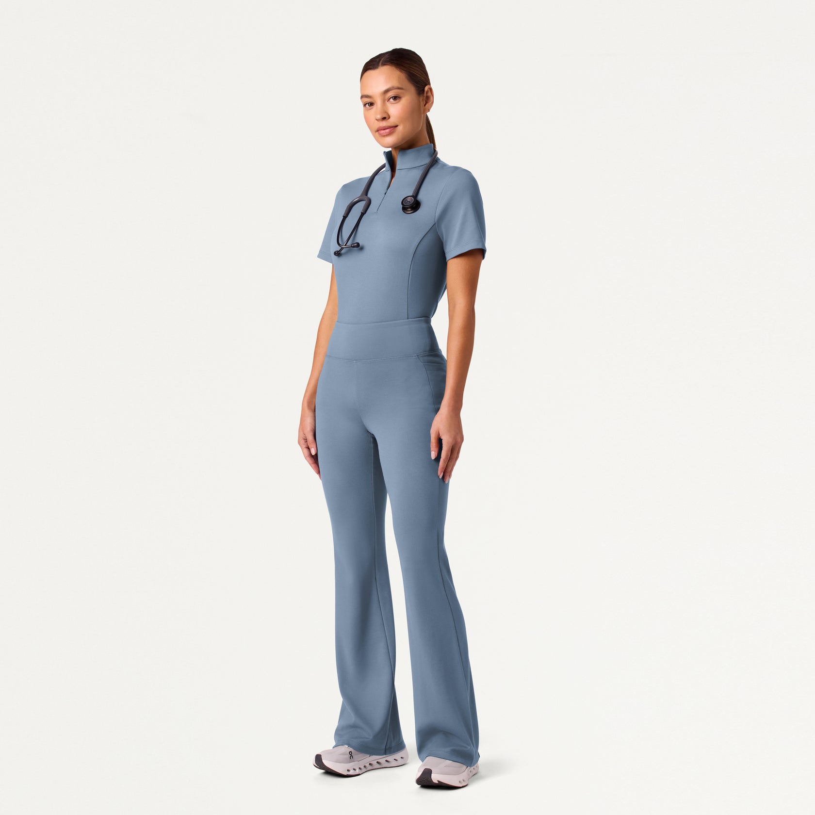 Women’s Two Pants Yoga Flare Scrub Pants