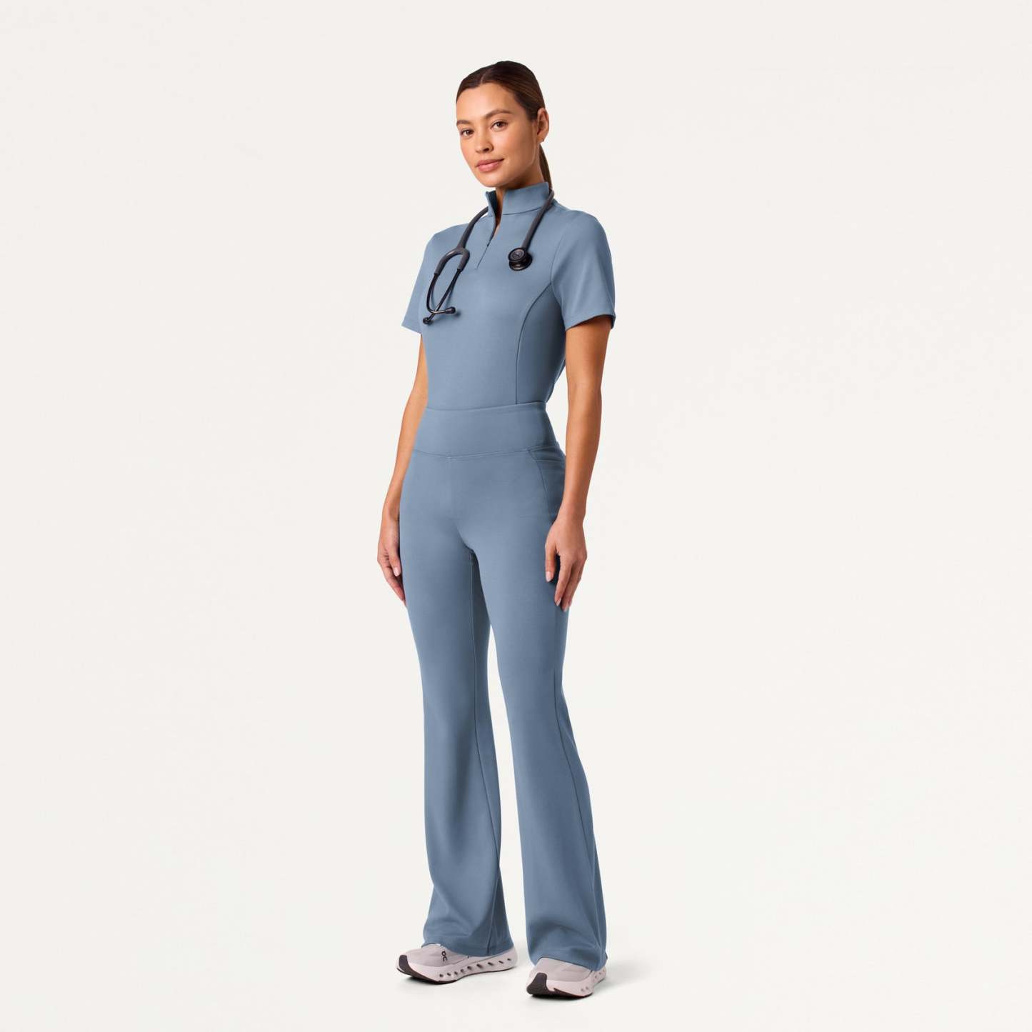 Women’s Two Pants Yoga Flare Scrub Pants