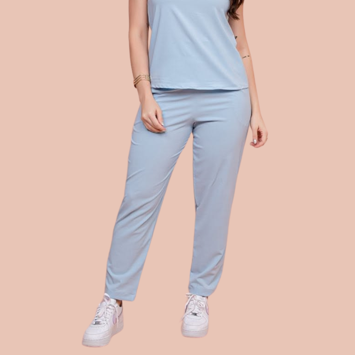 Women's Stretchy Slim Straight Scrub Pants