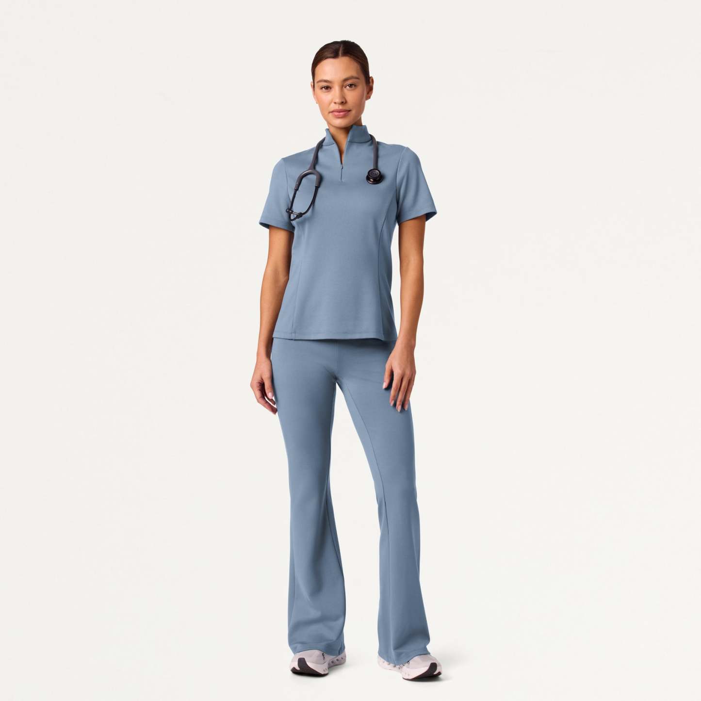 Women’s Slim Half-Zip Soft Scrub Set JA02