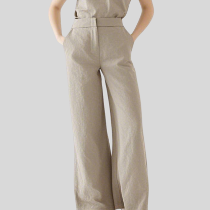 Fashionable and Simple Female Nurse Scrub Pants with Pockets
