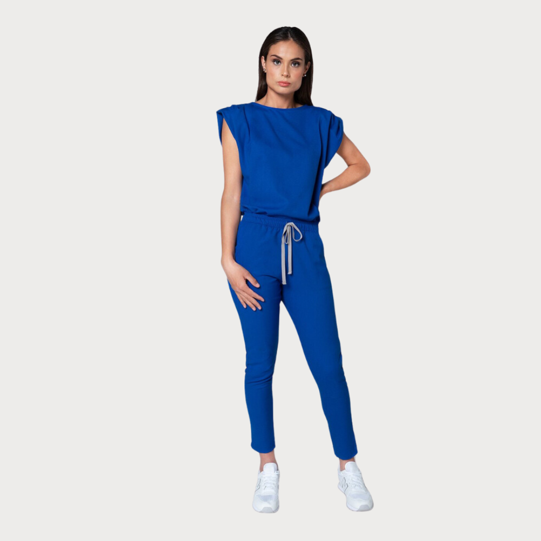 Women's Hem Elastic Waist Scrub Pant