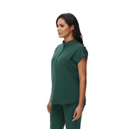 Alice Mandarin Collar Scrub Top (Clearance)