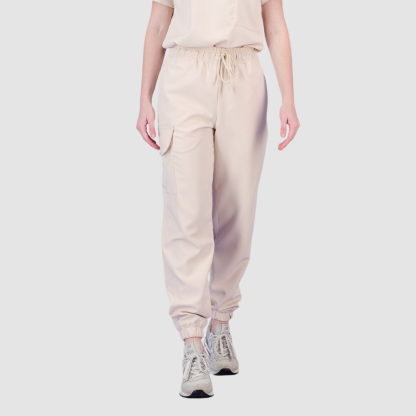 Casual and Comfortable Cuffed Scrub Pants For Nurse  