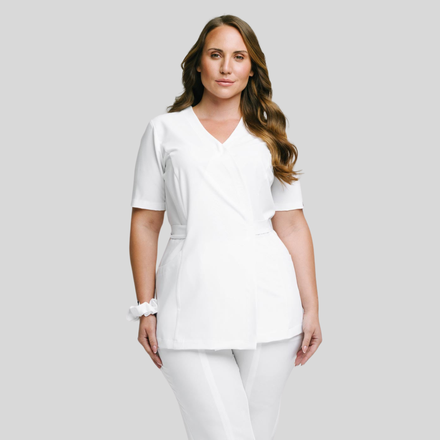 Stylish Waist Adjustable Scrub Top