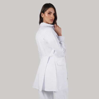 Women's Nurse Zippered Surgical Coat with Pockets