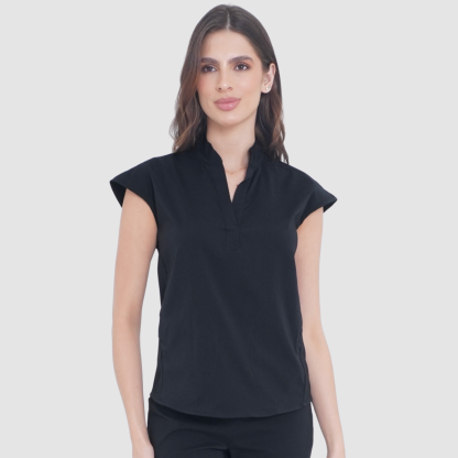 Female Nurse V-Neck Short-Sleeved Scrub Top