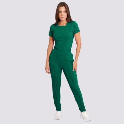 Women's High-waisted Plain Front Scrub Pant™