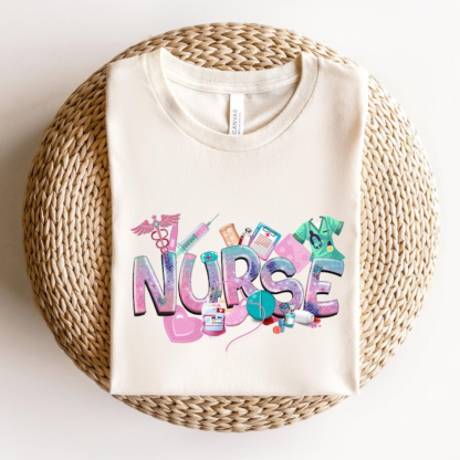 Cute Nurse Heart Cotton T-Shirt
