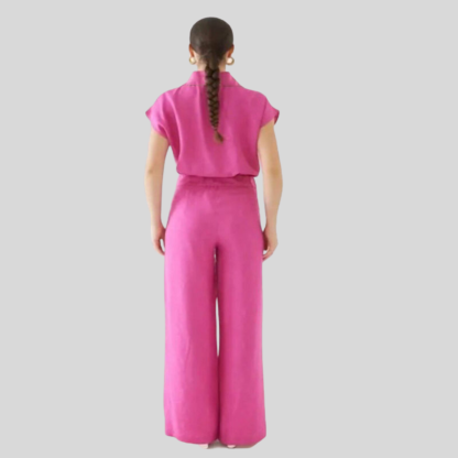 Female Nurse Collared Scrub Top