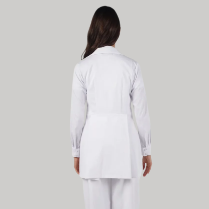 Women's Nurse Zippered Surgical Coat with Pockets