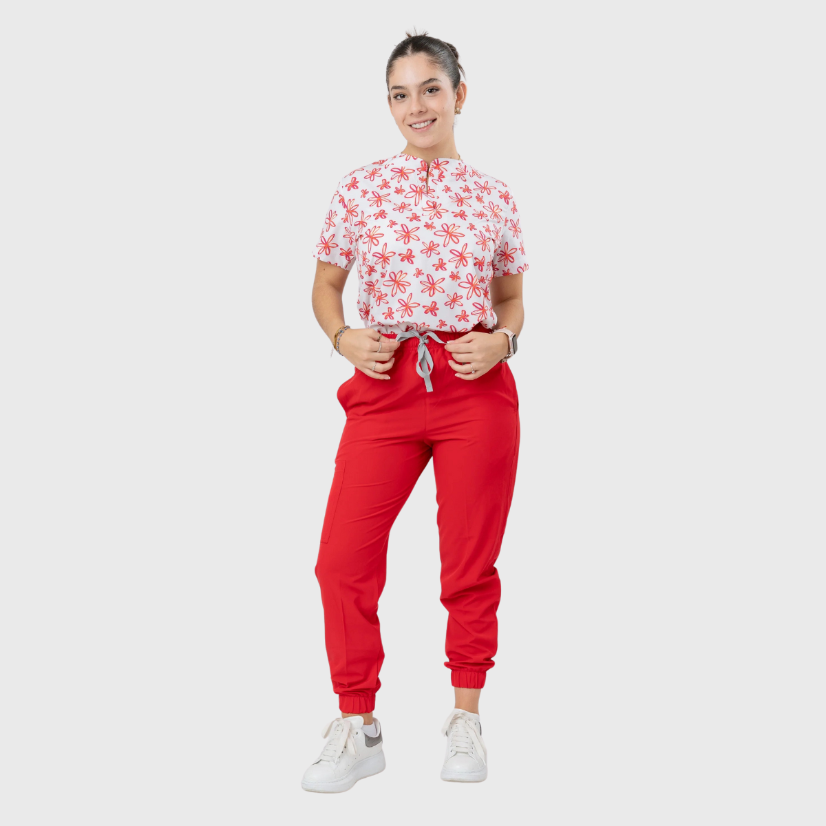 Women's button-down Scrub Set NST17