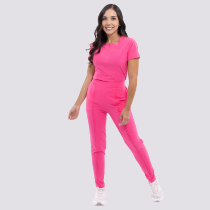 Women's High-waisted Plain Front Scrub Pant™