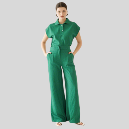 Female Nurse Collared Scrub Top