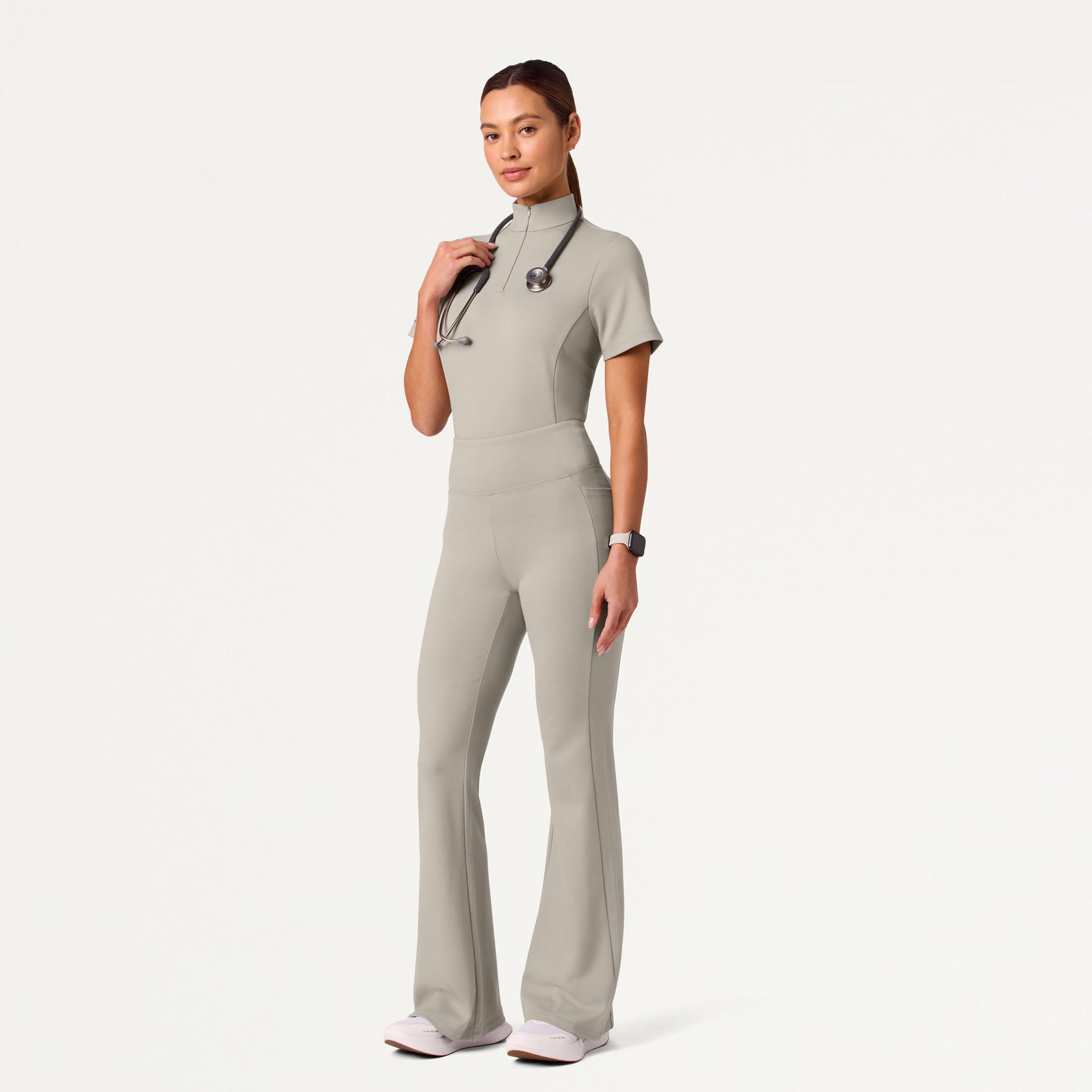 Women’s Two Pants Yoga Flare Scrub Pants