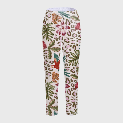 Women's Tropical Jungle Printed Scrub Set PT05