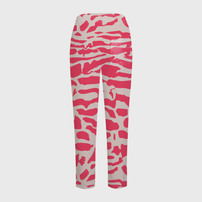 Women's Ultra Rosa Tiger Striped Scrub Set PT06
