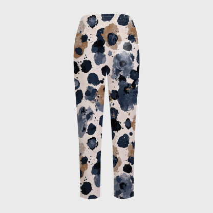 Women's Dark Leopard Printed Scrub Set PT07