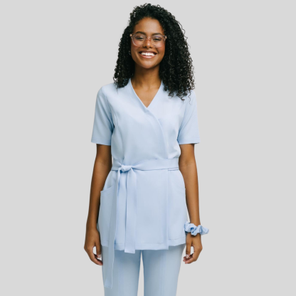 Stylish Waist Adjustable Scrub Top