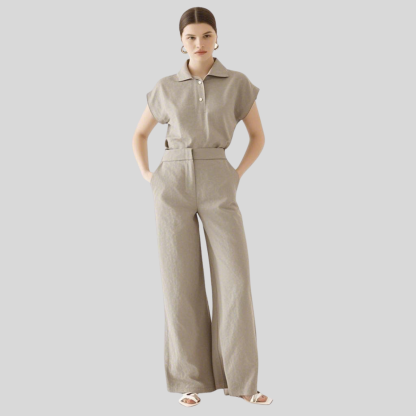 Female Nurse Collared Scrub Top