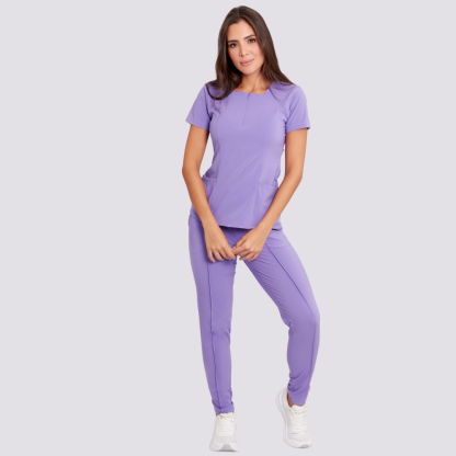 Women's High-waisted Plain Front Scrub Pant™
