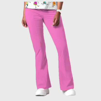 Women's Fashion Flare Leg Slim Fit Scrub Pants