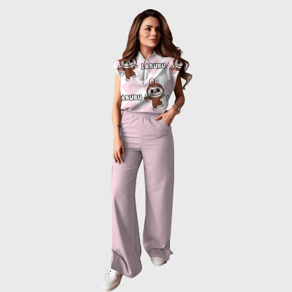 Women's Double Pocket Slit Cargo Pants