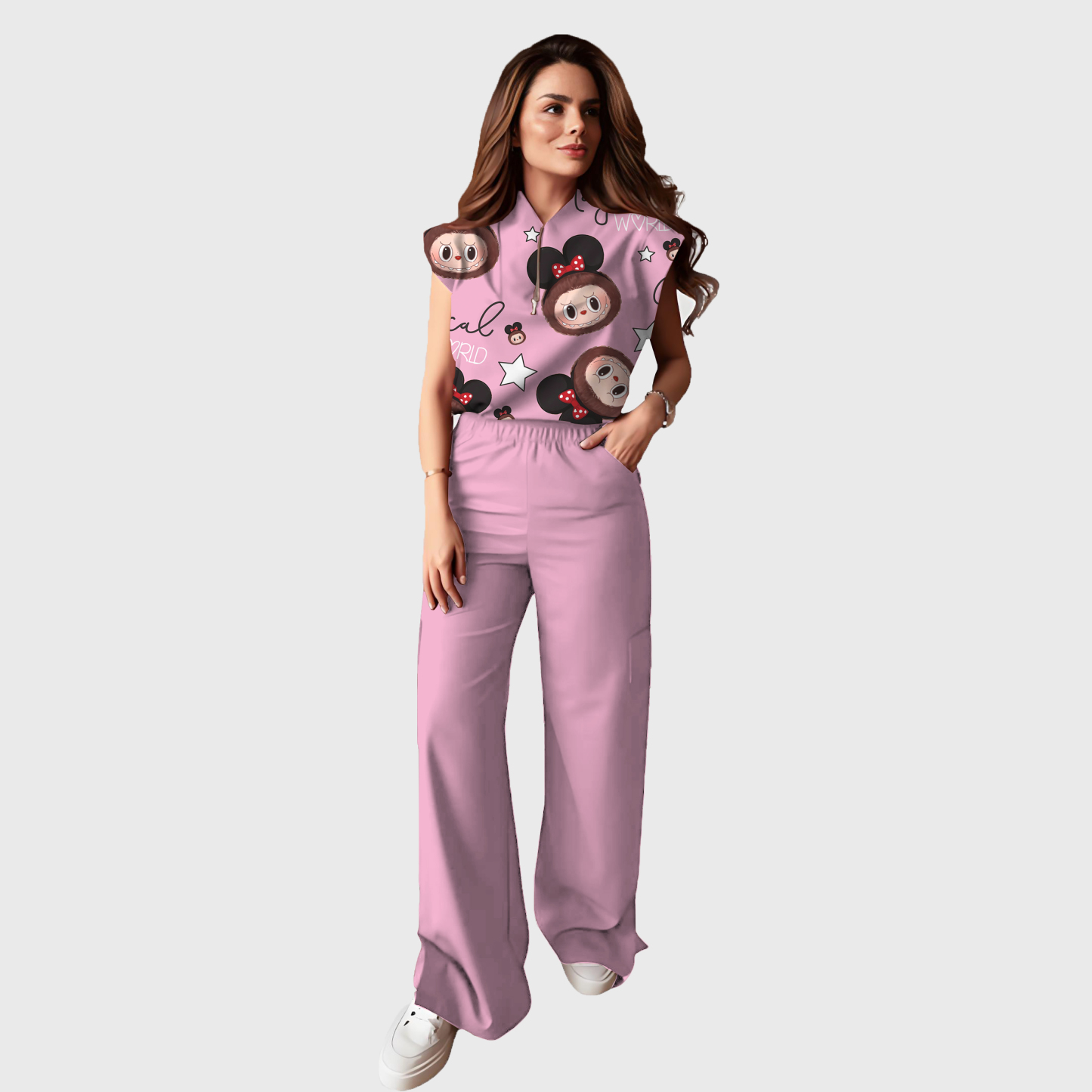 Women's Double Pocket Slit Cargo Pants