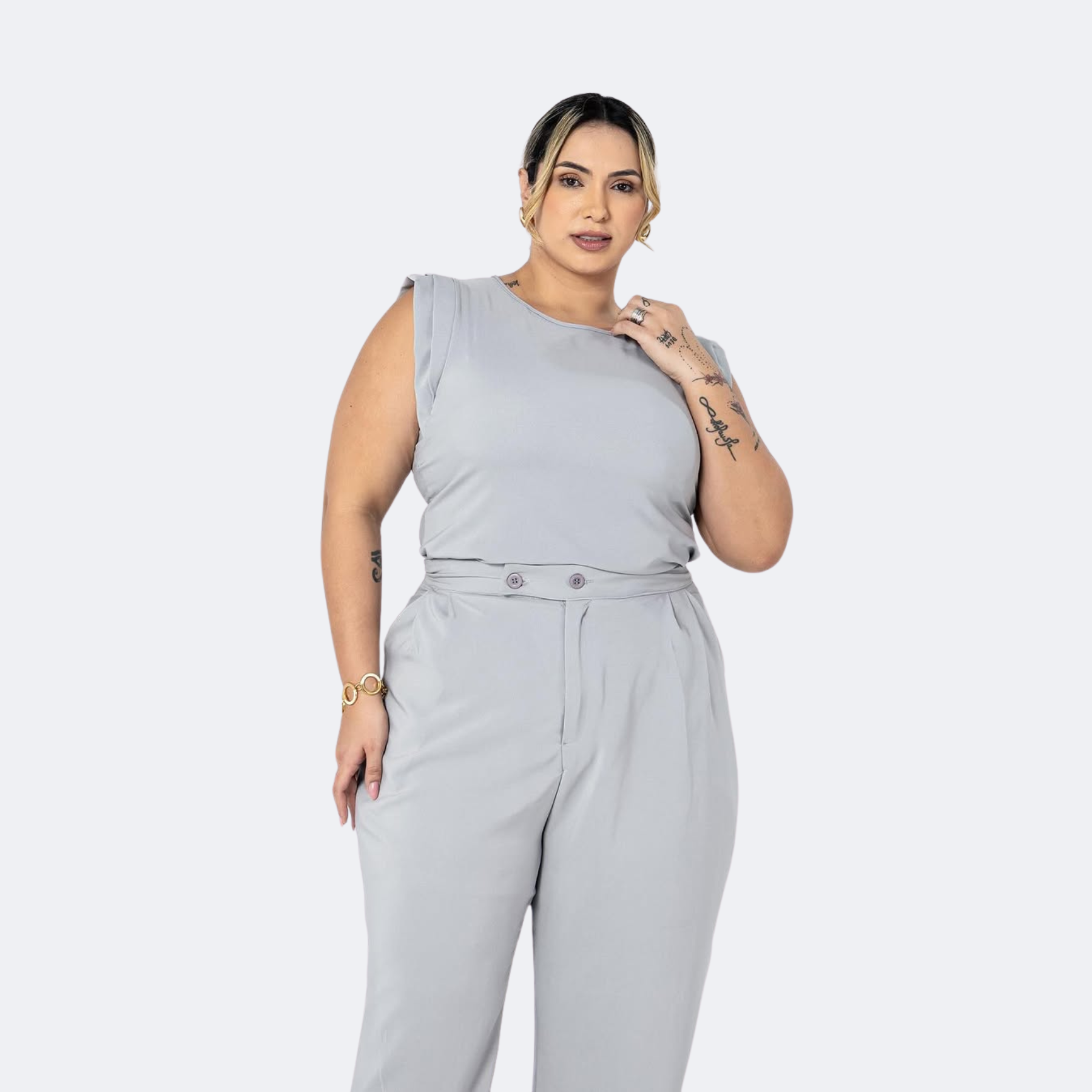 Women's Round Neck Flying Sleeves Fashionable Scrub Top