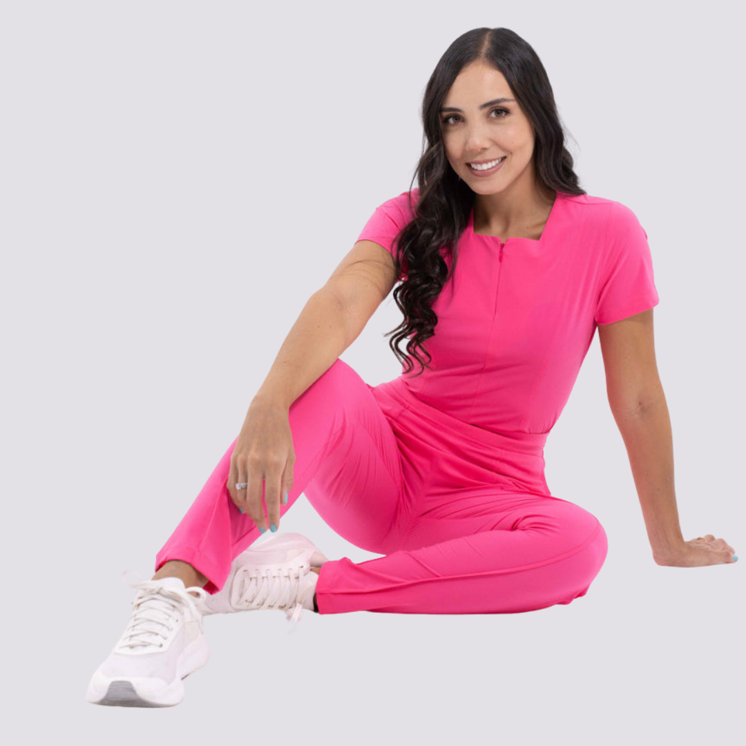 Women's High-waisted Plain Front Scrub Pant™