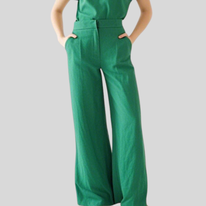 Fashionable and Simple Female Nurse Scrub Pants with Pockets