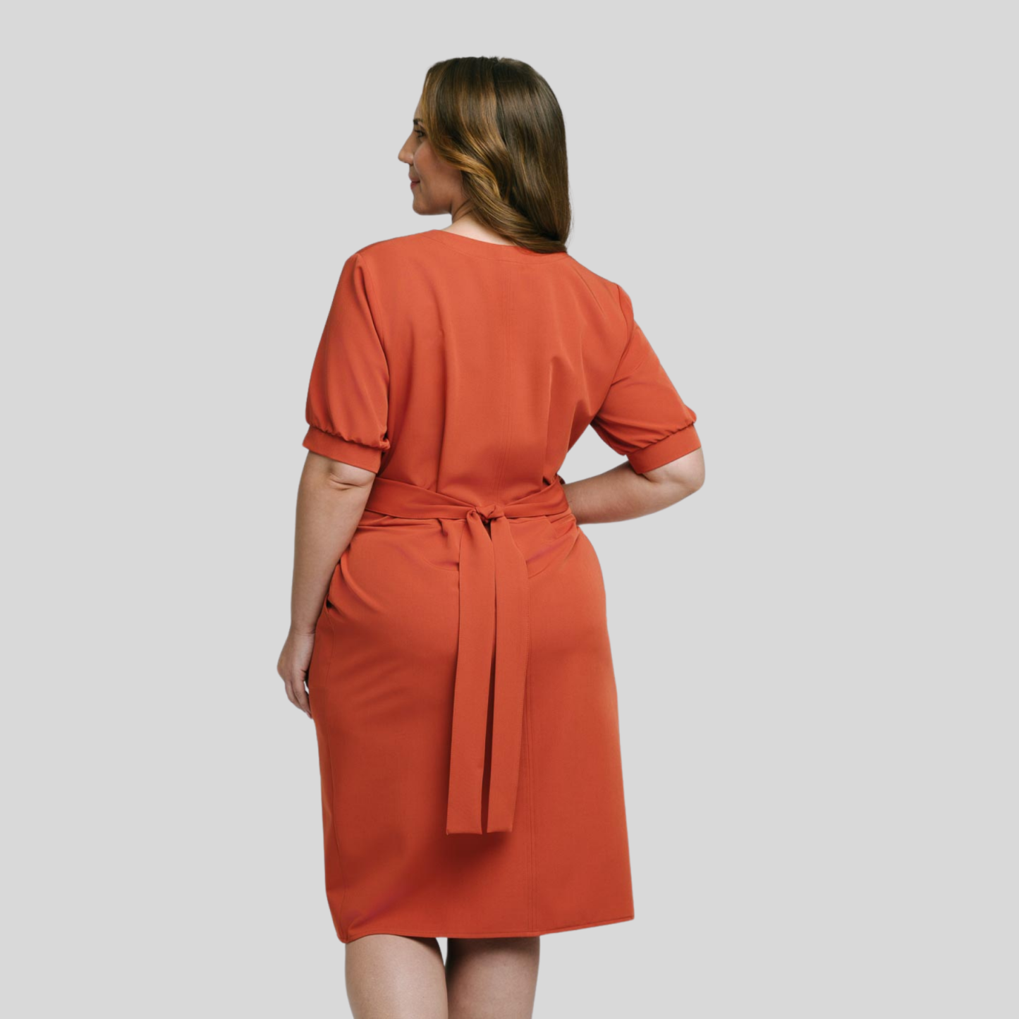 Medical Fashion Bow Waist Scrub Dress