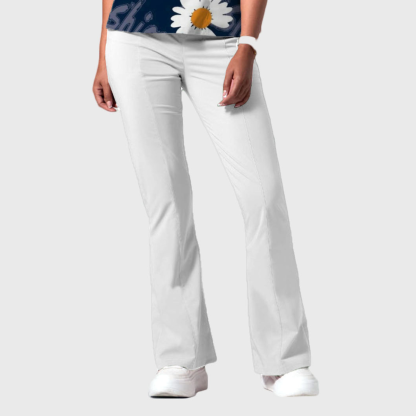 Women's Fashion Flare Leg Slim Fit Scrub Pants