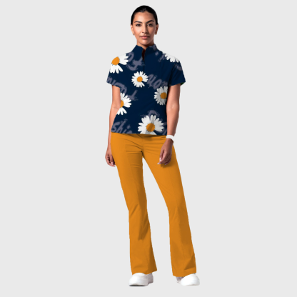 Women's Fashion Flare Leg Slim Fit Scrub Pants
