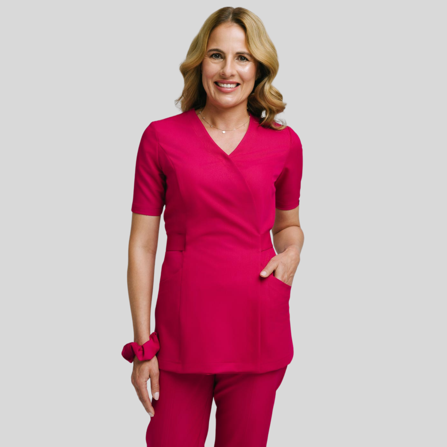 Stylish Waist Adjustable Scrub Top