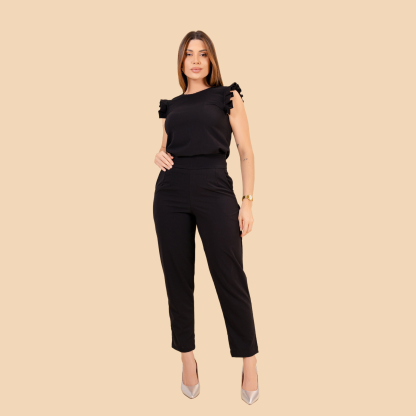 Round Neck Pleated Sleeve Scrub Top For Women