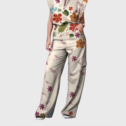 Women's Cargo Scrub Pants with Stylish Tailoring Details