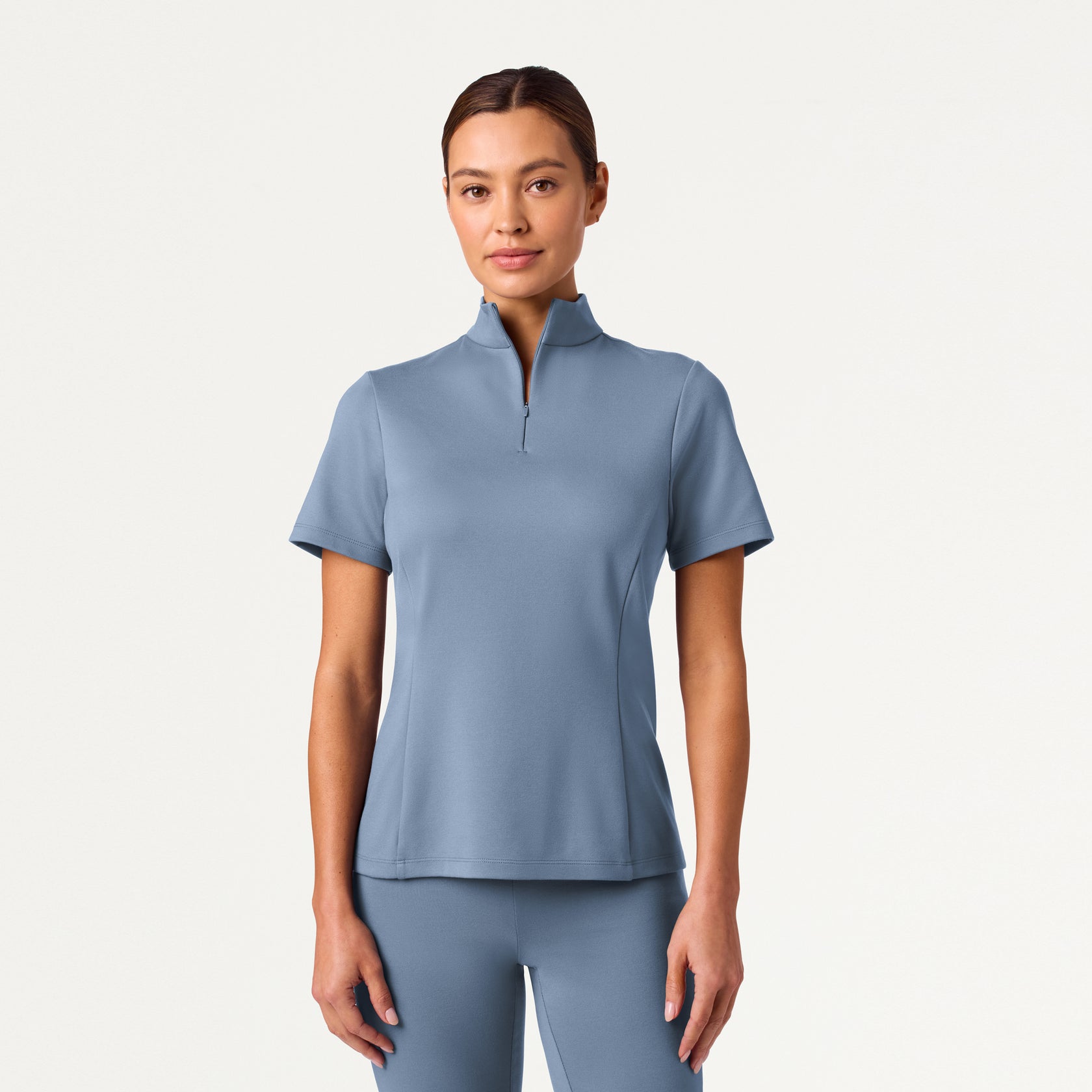 Women’s Slim Half-Zip Soft Scrub Top