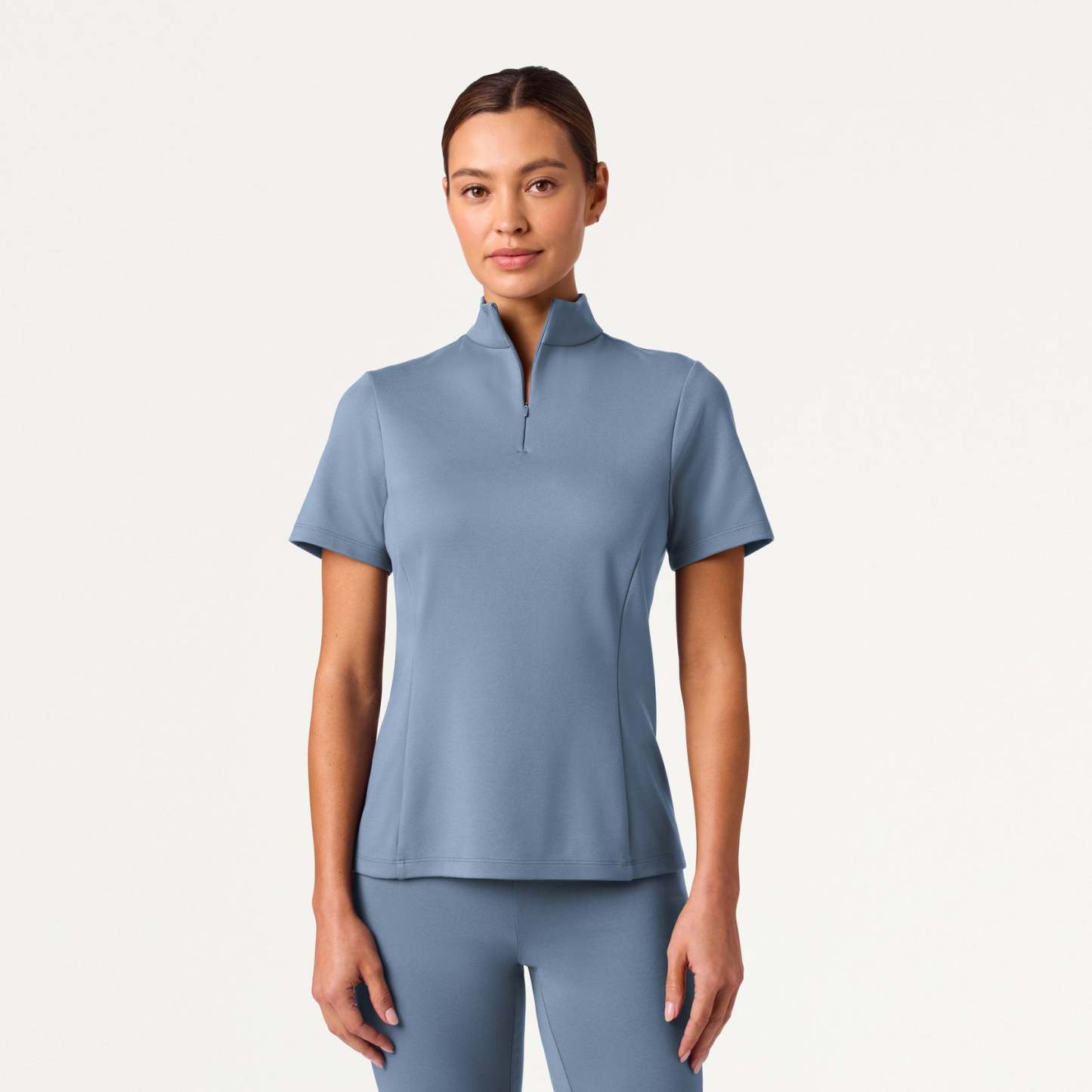 Women’s Slim Half-Zip Soft Scrub Set JA02