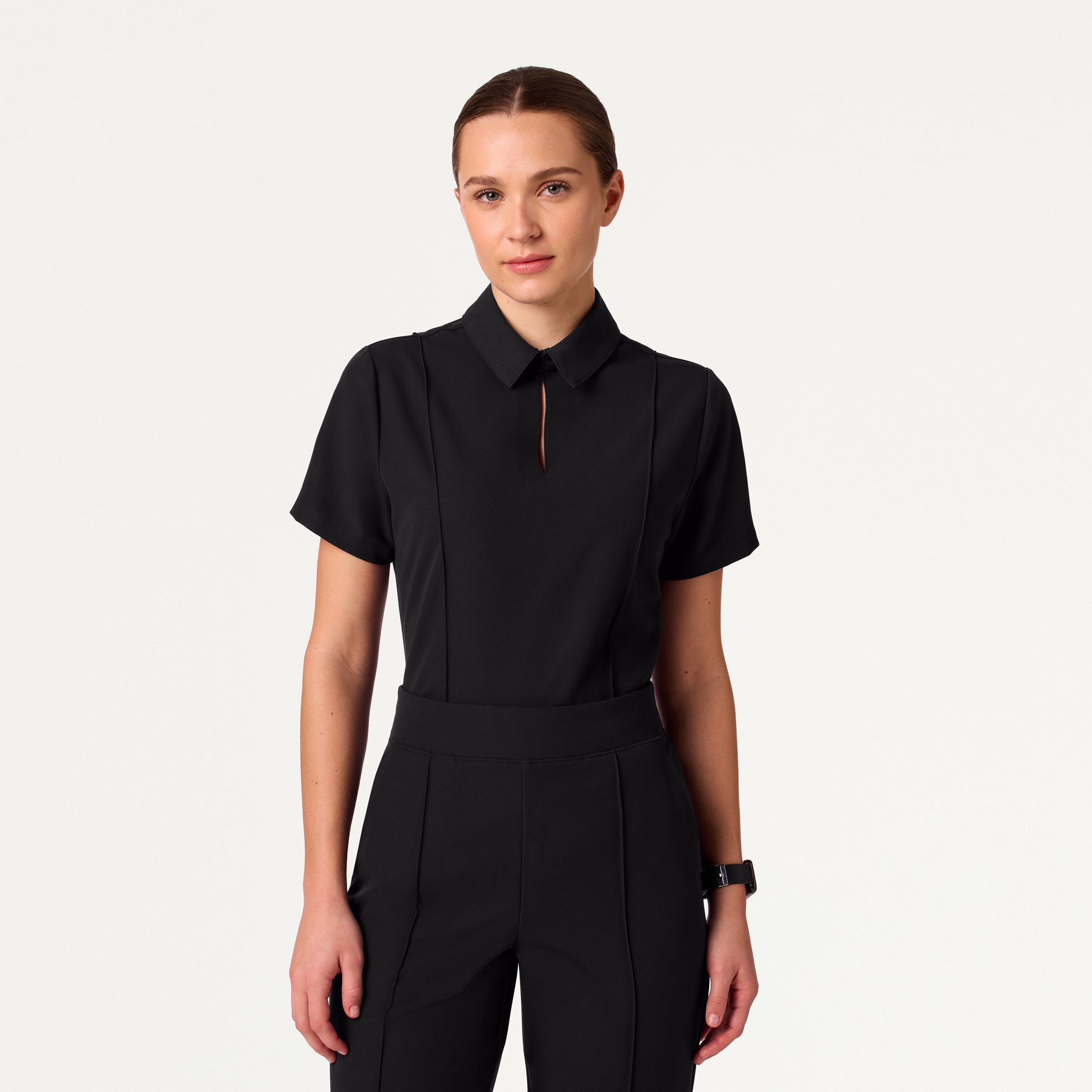 Women’s Slim Modern Polo Scrub Set JA01